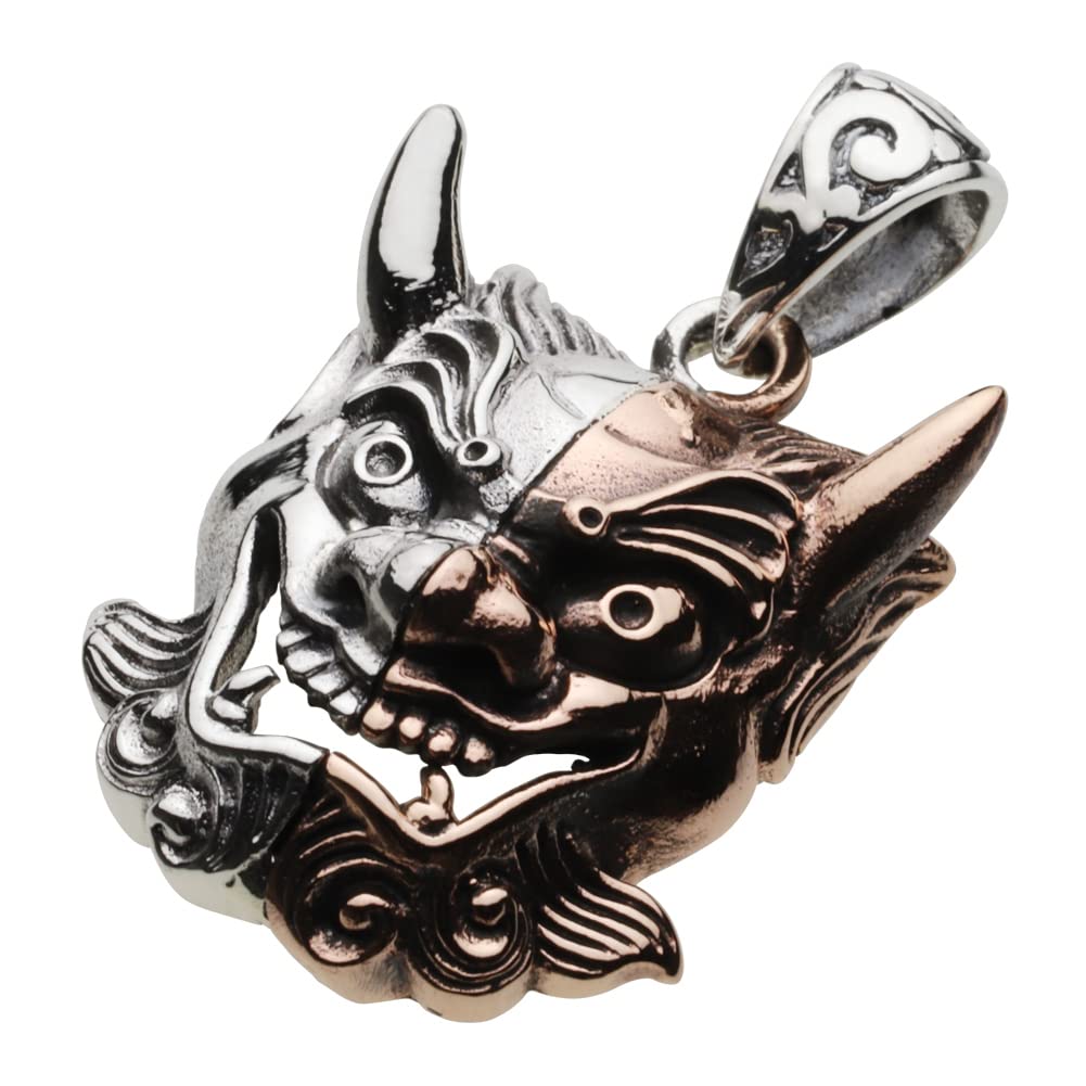 

Demon Mask Pendant fp0443 [Figmart] [Silver Accessory]
