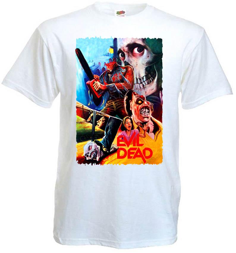 

26 Evil Dead v.17 T shirt white movie poster horror all sizes S-5XL Unisex T-Shirt XXXXL