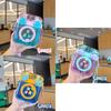 Creative Portable Children Cartoon Plastic Water Cup With Strap 500ml Capacity Non-leakage Unique Shape