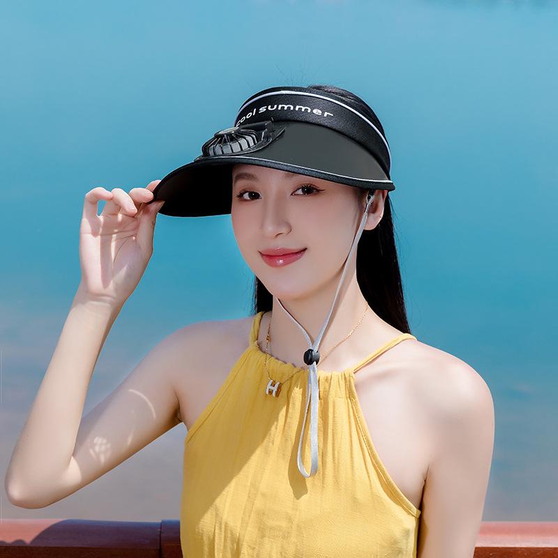 Breathable Cooling Fan Hat Sunscreen Fan Sun Visor Hat Fishing Hat Cooling Peaked Cap Hat Usb Charging Hat Fan For Sport Sunhat