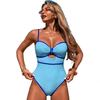 Costume da Bagno Intero Donna Monokini Sexy Body ad Alto Taglio per Vacanze Spiaggia Piscina Abbronzatura