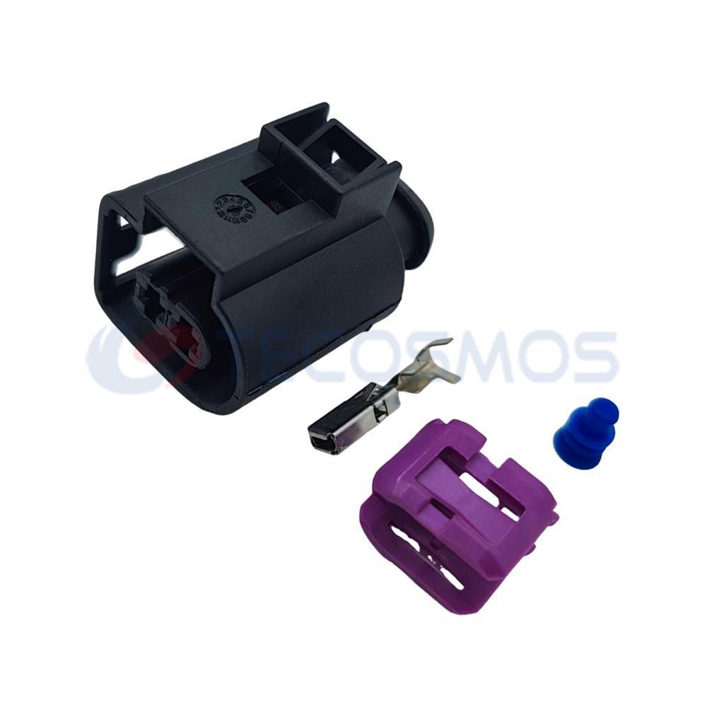 1/5/10Set 2 Pin 4D0971992 For VW Passat Golf Jetta For A3 A4 A5 A6 Q7 TT Horn fuel injector Plug Connector with Wire 4D0 971 992 1SET With Pin