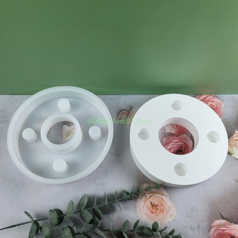 24TE 4 Hole Holder Base Molds Round Stand Base Molds