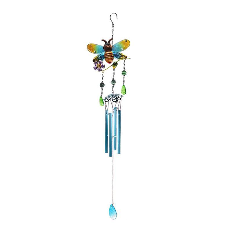 Wind Chimes Bells Hummingbird Bee Dragonfly Hanging Ornaments Garden Home Decor