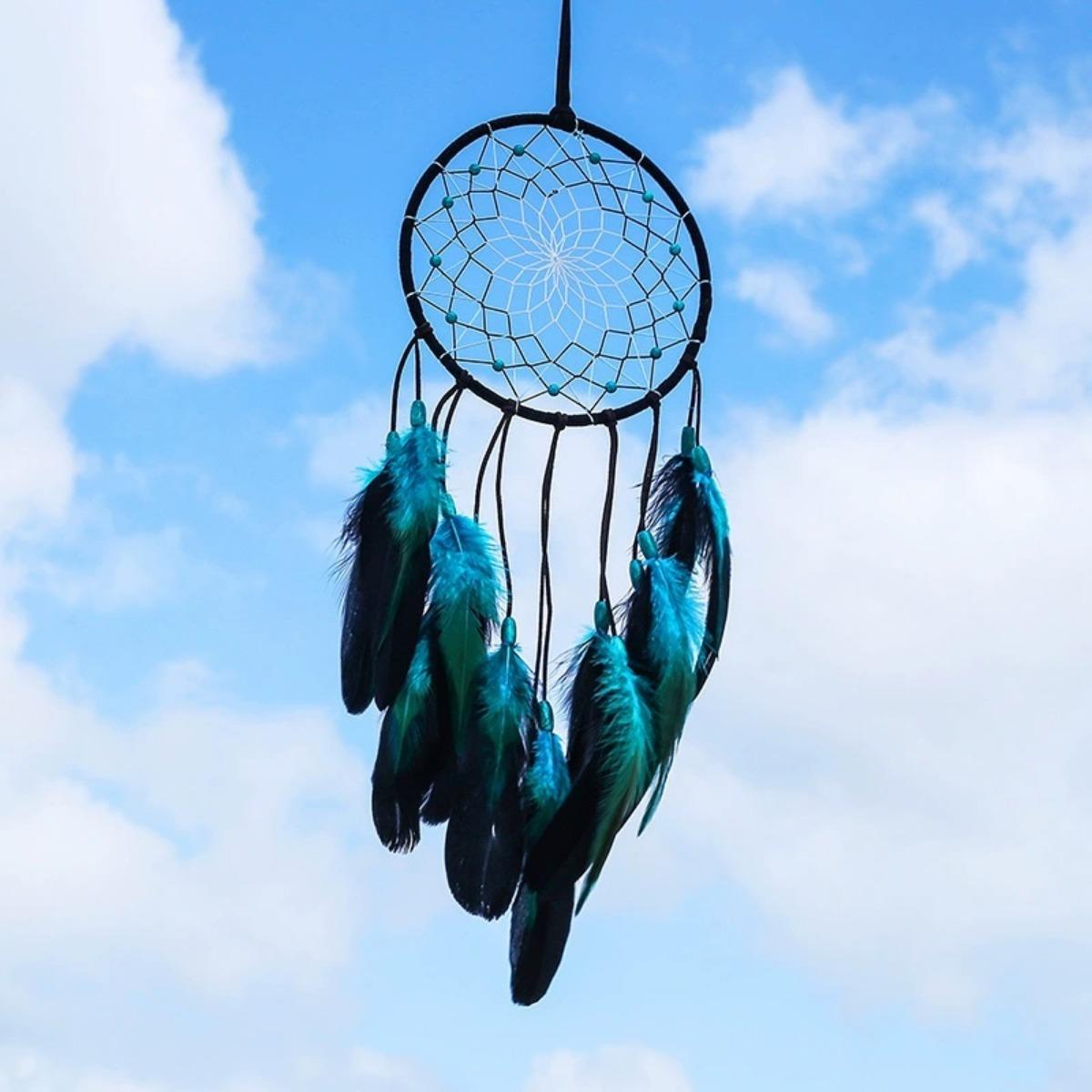 

Boho Dream Catchers for Bedroom Adult Big Dream Catcher for Boys Girls Hanging Ornament and Feathers Blessing Gifts синій