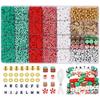 Diy Christmas Soft Pottery Set Beaded Jewelry Bracelet Making Alphabet Beads Clay Beads Diy Set