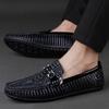 New Men Loafers Genuine Leather Moccasins Lightweight Breathable Driving Shoes Male Classical Office Footwear Men Shoes Loafers