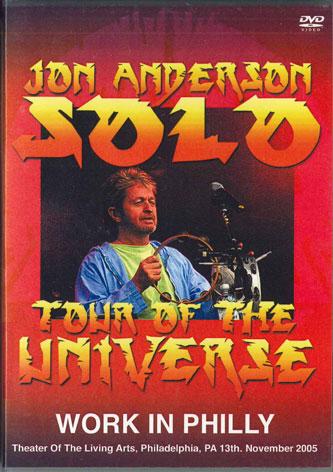 

DVD JON ANDERSON - Tour Of The Universe Work In Philly RQ111 RACHET QUEEN Unknown Music Video Used