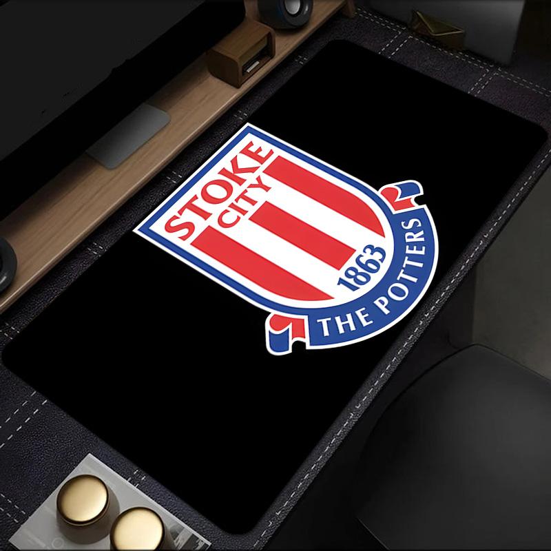 Stoke Football Club Mouse Pad, Rubber Base, Mouse Pad for Gamers and Office Use, Gaming Desk , Easy To Clean Mat Christmas fan gifts