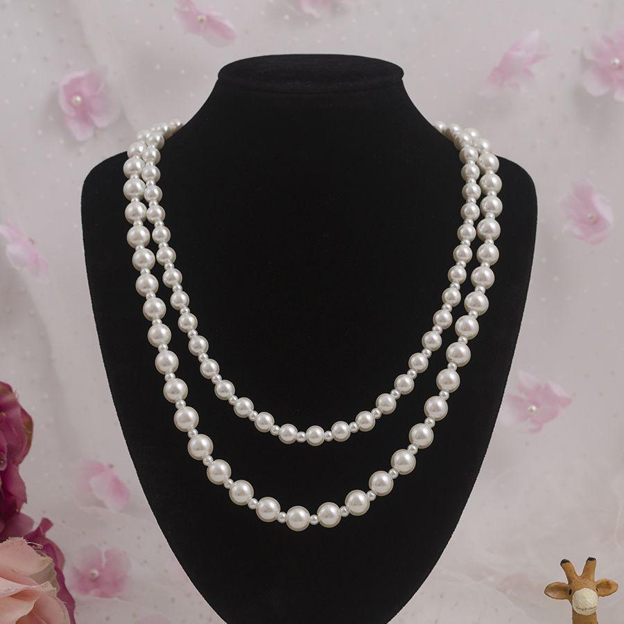 Fashion jewelry, bohemian multi-layer necklace, popular street auction popular pearl necklace.
