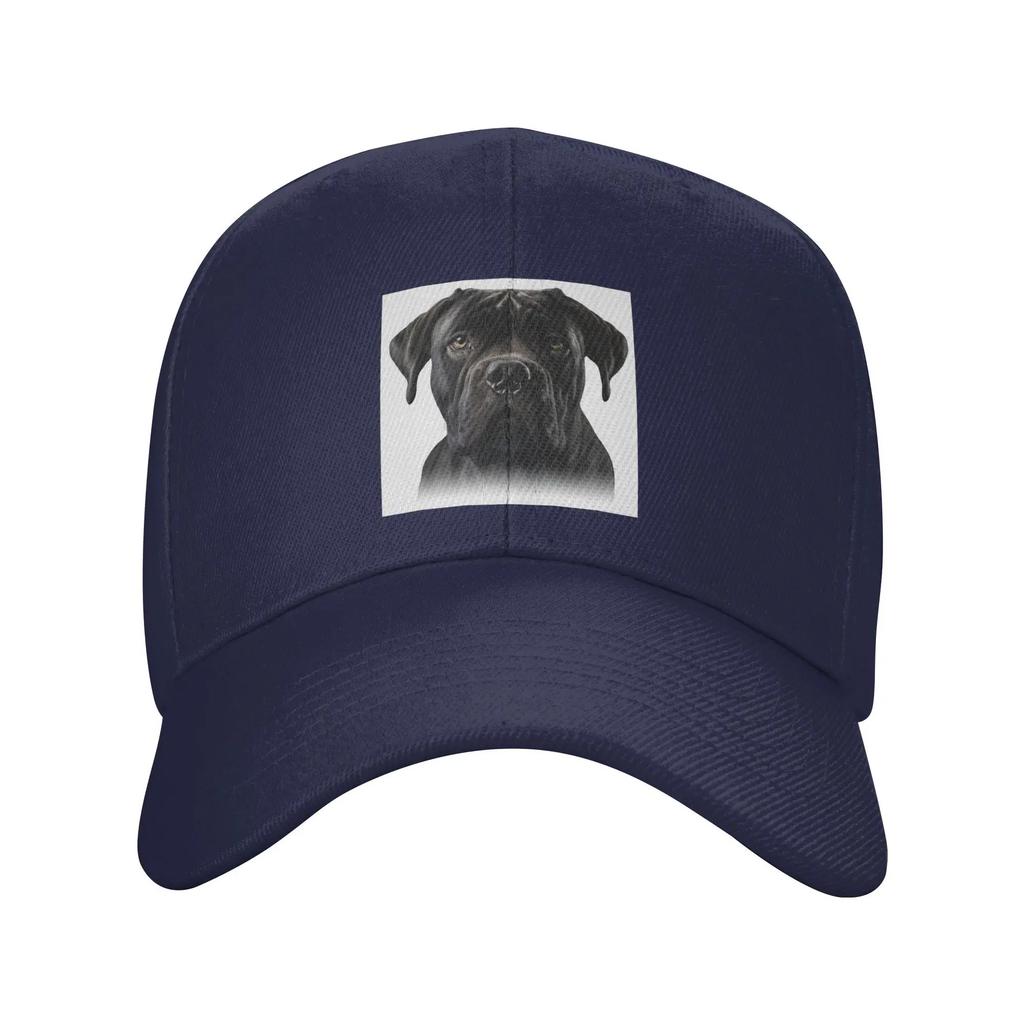 Black cane corso Italian Mastiff Baseball Caps Snapback Fashion Baseball Hats Breathable Casual Casquette Men's And Women's