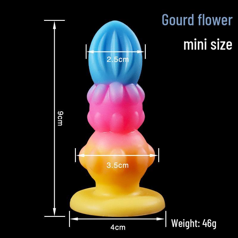 Colorful Calabash Flower Anal Plug - Unisex Self-Stimulator for Adult Intimacy