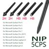 3/5pcs 2H HB H Touch Screen Pen Spare Nibs Replacement Plastic Stylus Tips Refill Accessories for Microsoft Surface Pro 7/6/5/4