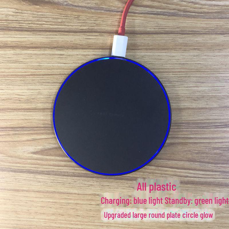 Okrągła ładowarka bezprzewodowa 15W do szybkiego ładowania telefonów Apple, Android, Huawei, Xiaomi, Samsung