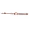 Women Gold Plating Quartz Watch Stainless Steel Band High Definition Stylish Gradient   Decor Wrist Watch
