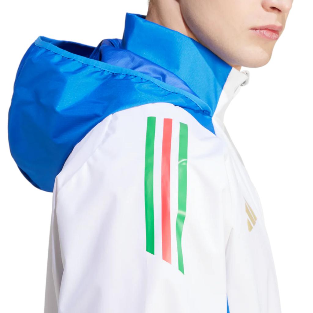 Adidas Italy Jacket Men's White/Blue IQ2159