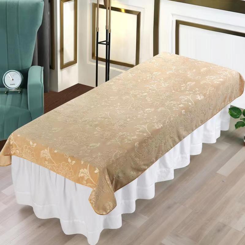 Soft Flannel Velvet Beauty Bedspread Beauty Bed Sheet SPA Massage Treatment Bed Table Cover Salon Bed Sheet With / Without Hole