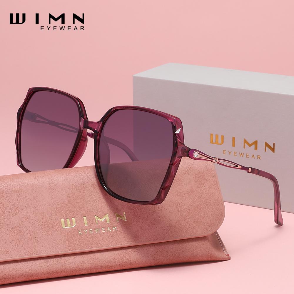 

Сверхлегкие поляризованные солнцезащитные очки WIMN с классическим ретро-дизайном и защитой UV400 для комфорта в течение всего дня фиолетовый