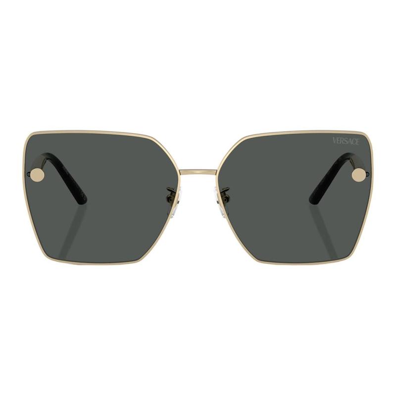 Versace [Available prescriptions] Temple logo details, irregular sunglasses, women’s style, gold 12361373 VE2270D-golden 63