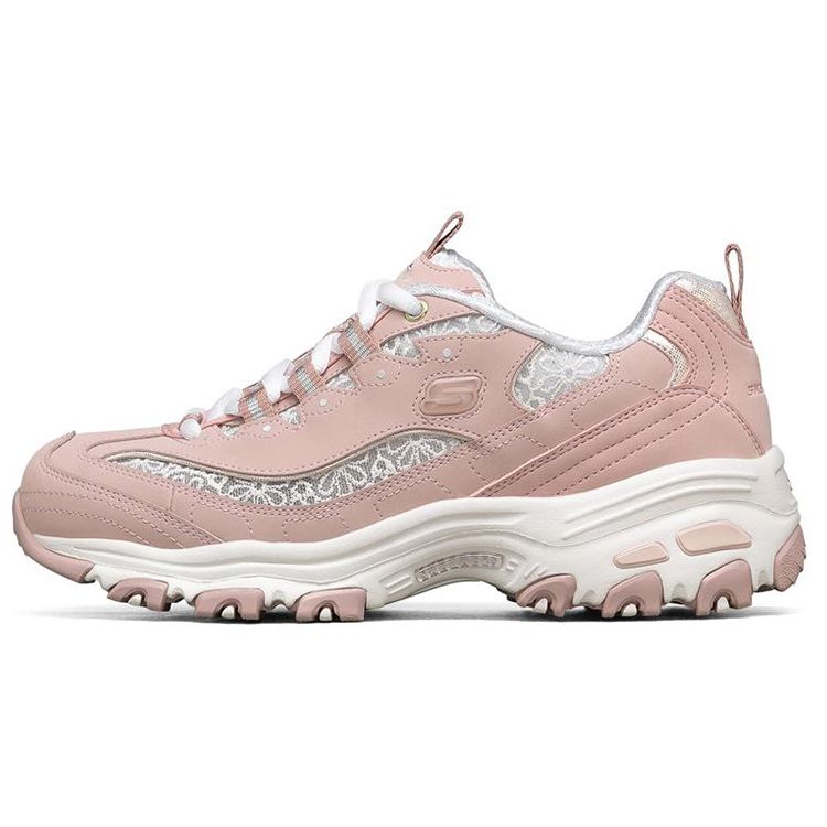 Skechers DLites 1.0 Sport Comfort Low-Top Casual Shoes Women sneakers Rose-Red 149250-ROS 35