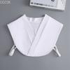 Women's Solid Colour Black White Vertical Small Flip Collar Versatile Shirt Jumper Jumper Fashion Lace False Collar Four Seasons