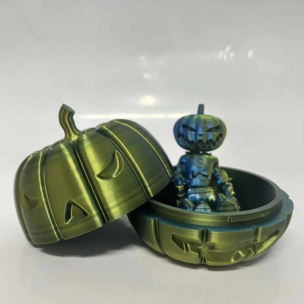 

Новый подарочный набор в виде 3D-печатного тыквенного человека, праздничные поделки на Хэллоуин, подарочный орнамент, креативный подарок на вечеринку, коллекционная статуэтка для домашнего декора