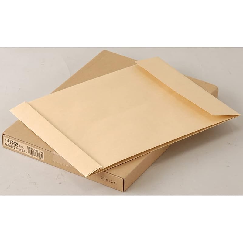 King Corporation Envelopes, Storage Type, Square Size 2, 10 envelopes, Kraft Paper, K2KH120
