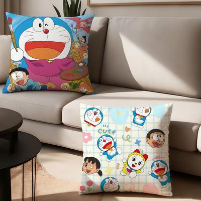 Cartoon D-DoraeM-mon Pillow Case Office Cushions Suitable For Sofa Car Bedroom Decorative Cushion Cover