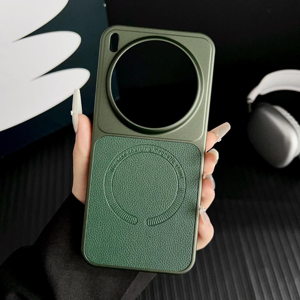 Honor Magic8Pro Faux Leather Magnetic Case - Luxury Lychee Grain X300Pro Drop-Proof Protector