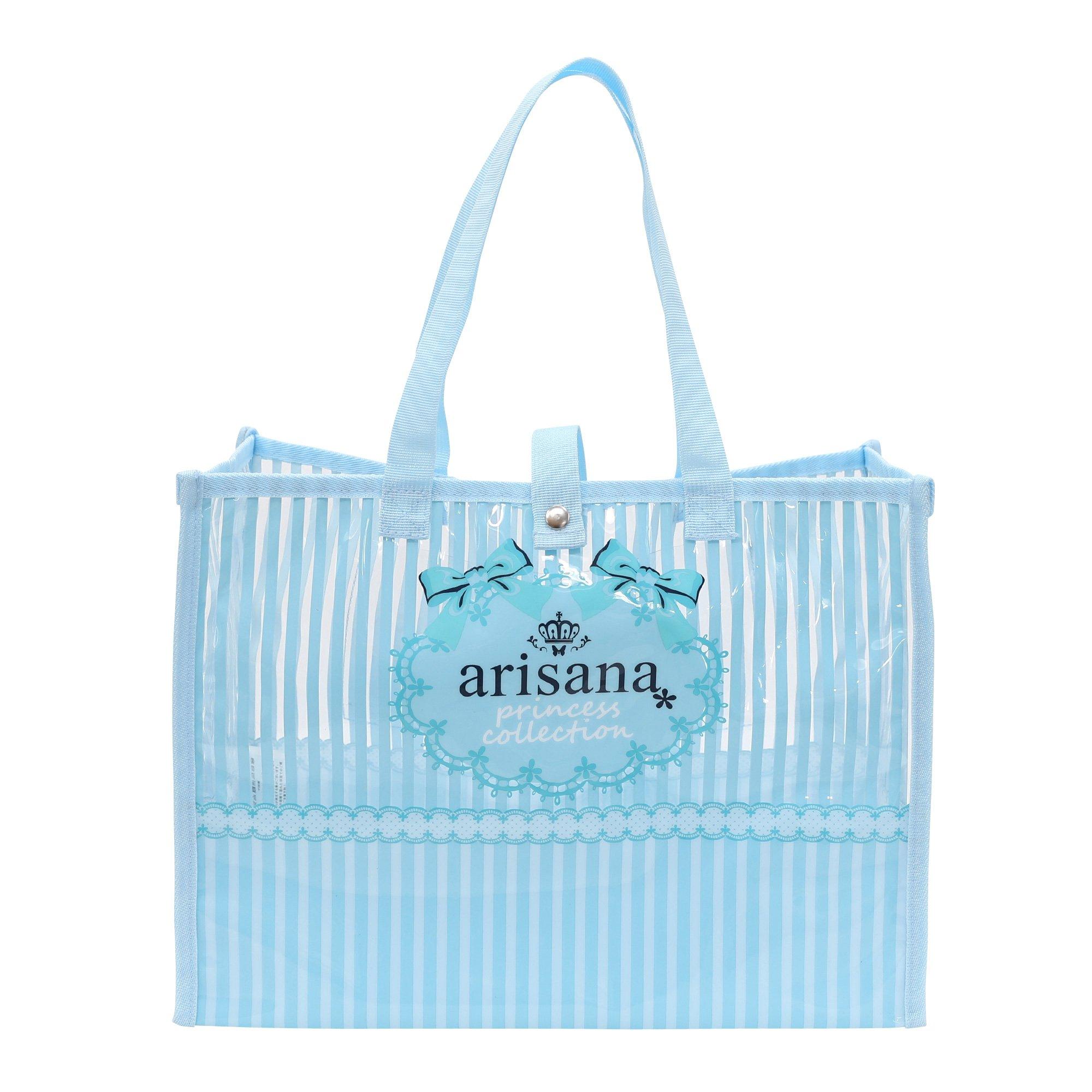 

Pool Bag for Vinyl Beach Large Blue [Arisana] Girls, Bag, Capacity, Stripe, Ribbon, синий