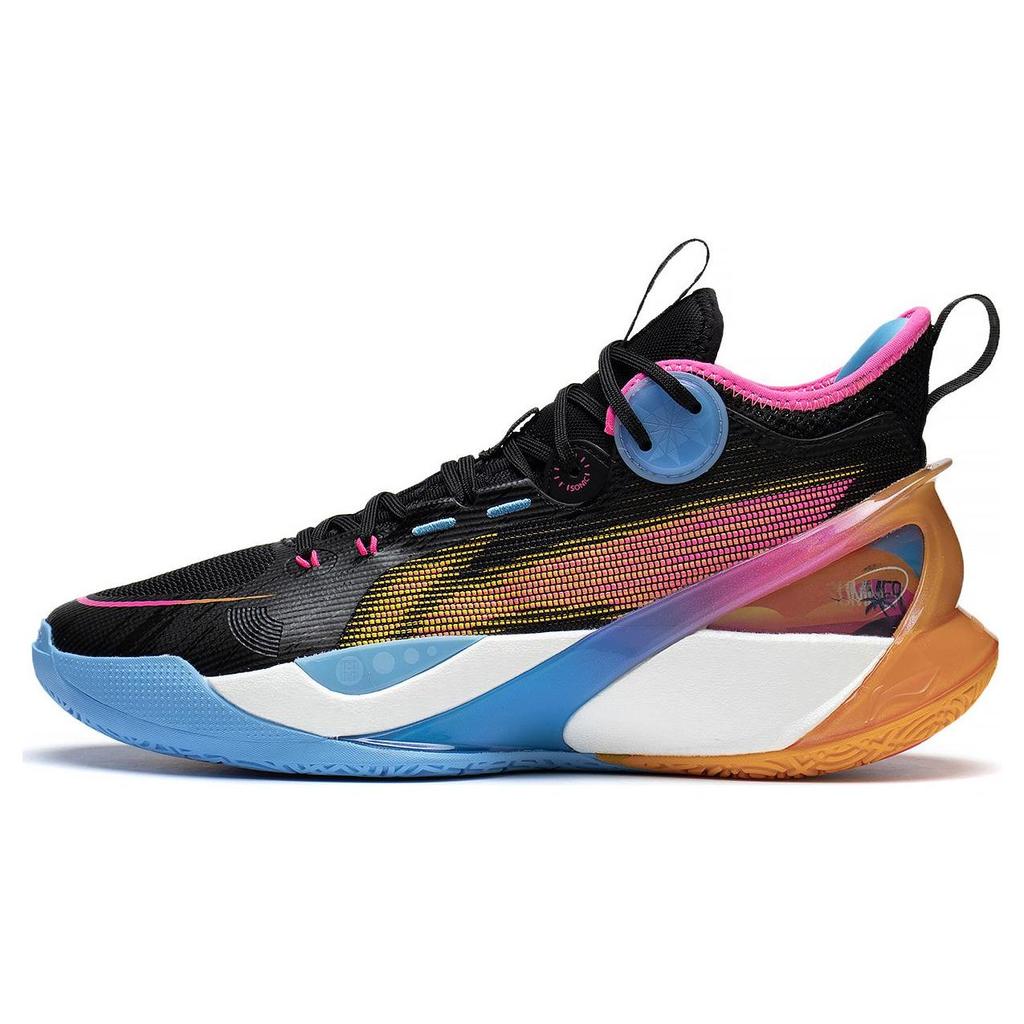Li Ning Sonic 10 Ultra Durable Breathable Mid-Top Basketball Shoes Men Sneakers Black Blue Brown ABAS145-5