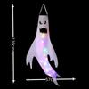 1-4PCS Halloween LED Floating Ghost Decoration Hanging Glowing Figure Prop for Outdoor Yard Haunted House Party Scene Use