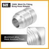 Car Auto 10AN Male Weld on Fitting Bung Hose Adapter Fuel Oil Aluminum Alloy Silver Tone Pack of 10 Replacement