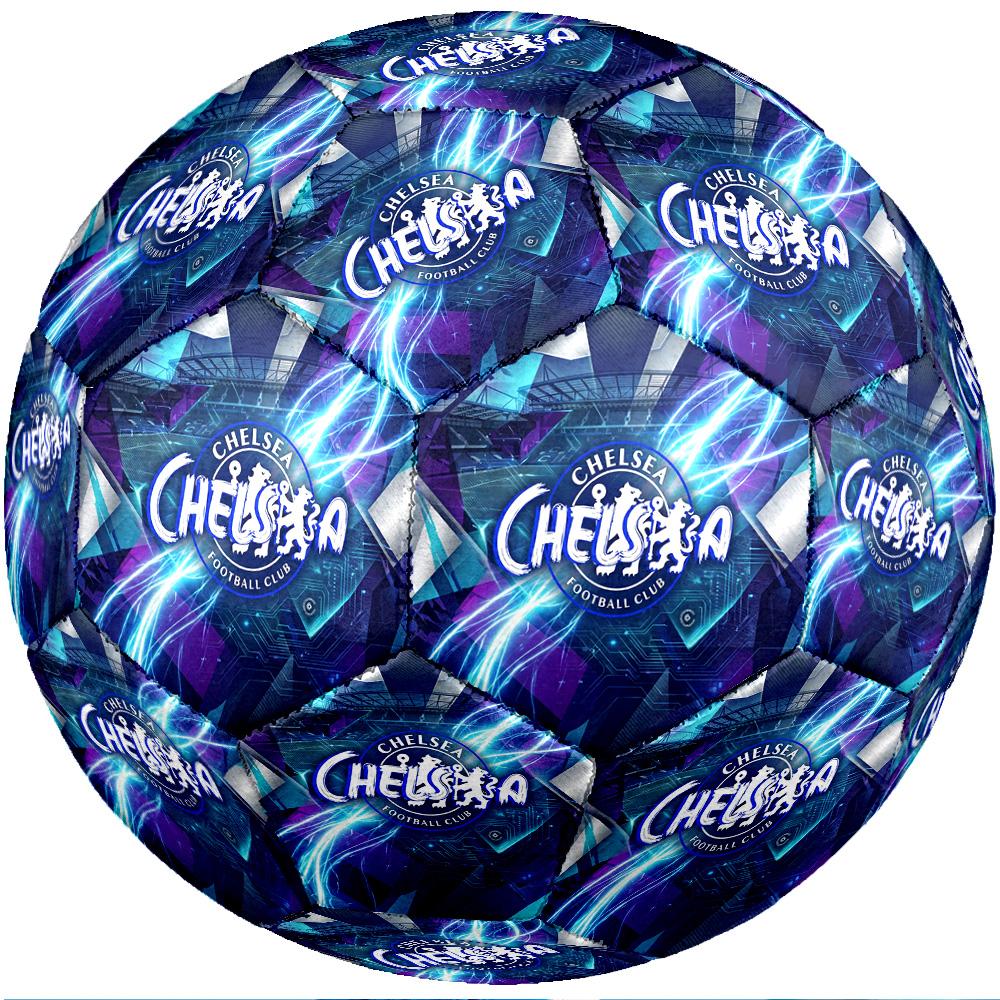 Chelsea FC Theme Soccer Ball Size 5 Soccer Ball Soft Touch Professional Training Football for Outdoor Sports