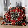 Australian turtle print blanket flannel blanket for sofa office car blanket room decoration