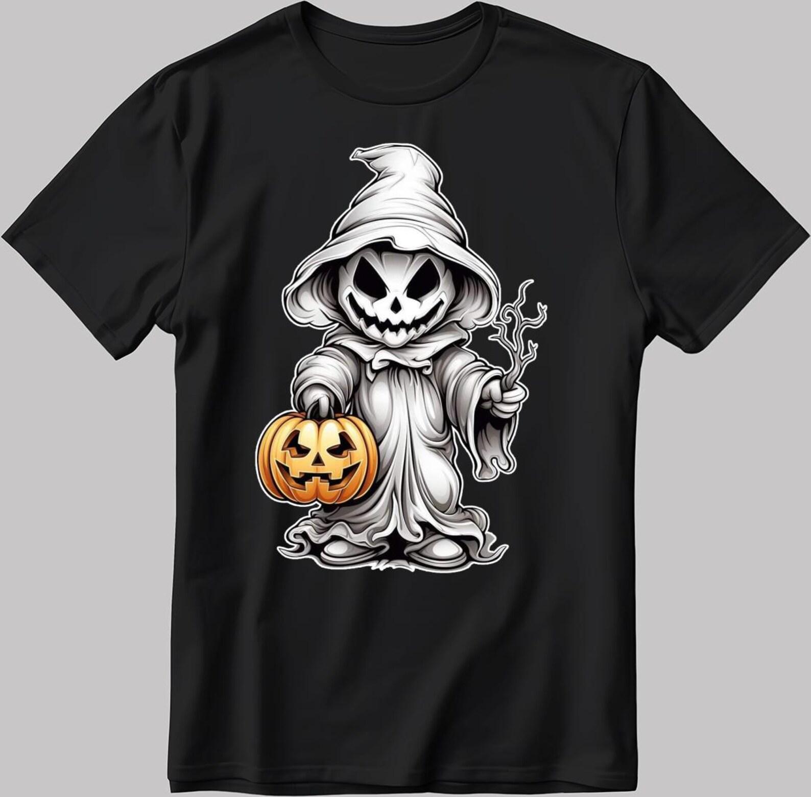 Ghost Halloween T-Shirt | Unisex Cotton Tee V051 4XL