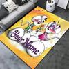 Diddl Custom Name Carpet Rug for Living Room Bedroom Home Sofa Decoration,Kids play Non-slip Floor Mat