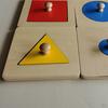 Early Education Teaching Material Montessori Geometry Jigsaw Puzzles Toys Cultivate Sensing And