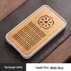 Modern Rectangular Bamboo Tea Tray