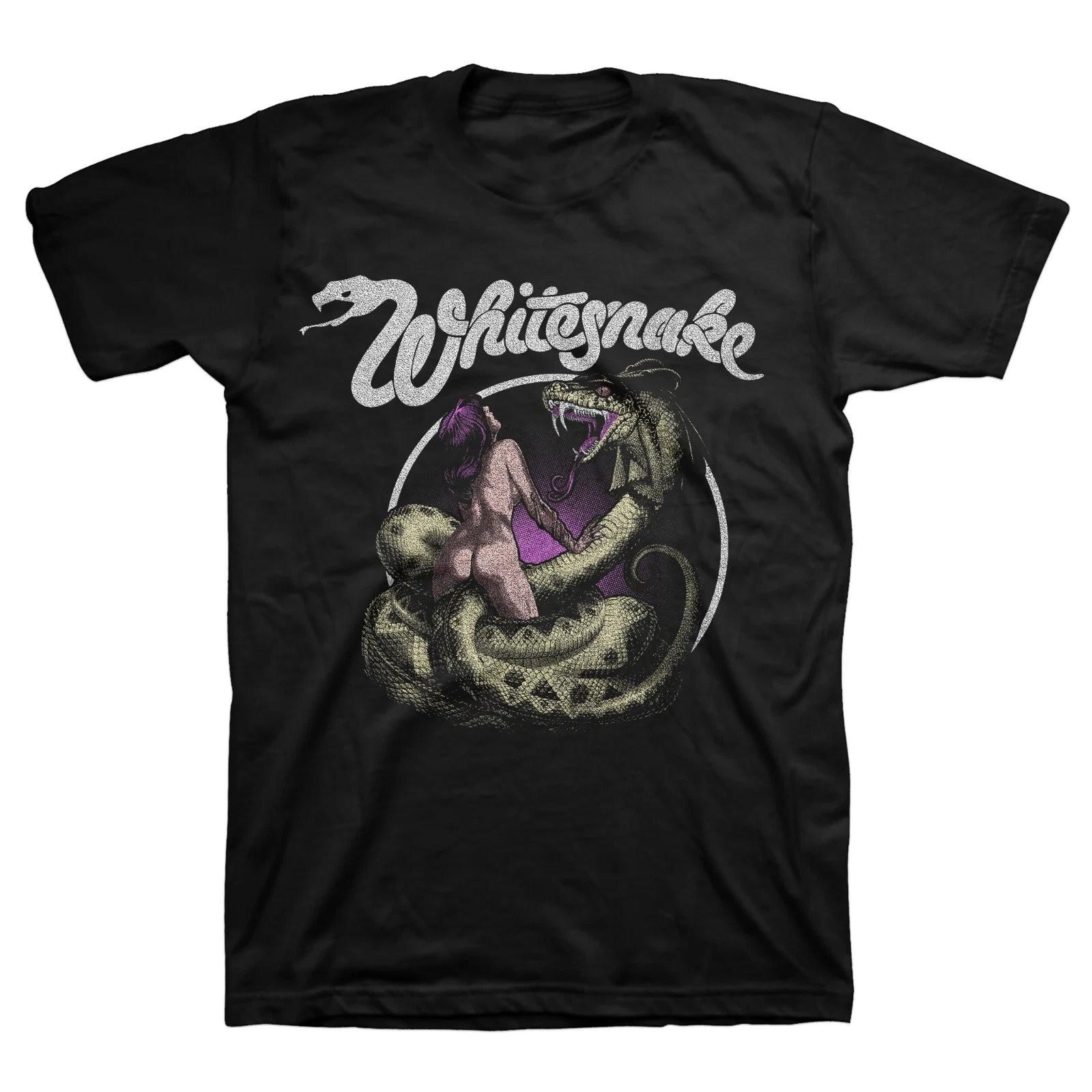 Whitesnake Love Hunter Vintage Graphic Tee Mens Black Cotton T-Shirt Gift XXXL
