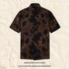 Men'S Trendy Brand Short-Sleeved Shirt High Street Ruffian Handsome Lazy Style Loose Personality Half-Sleeved Shirt Men
