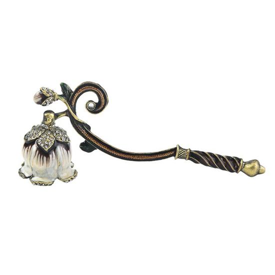 Metalen kaarsendover met lange steel, vlamdover voor kaarsen, decoratief kaarsaccessoire.