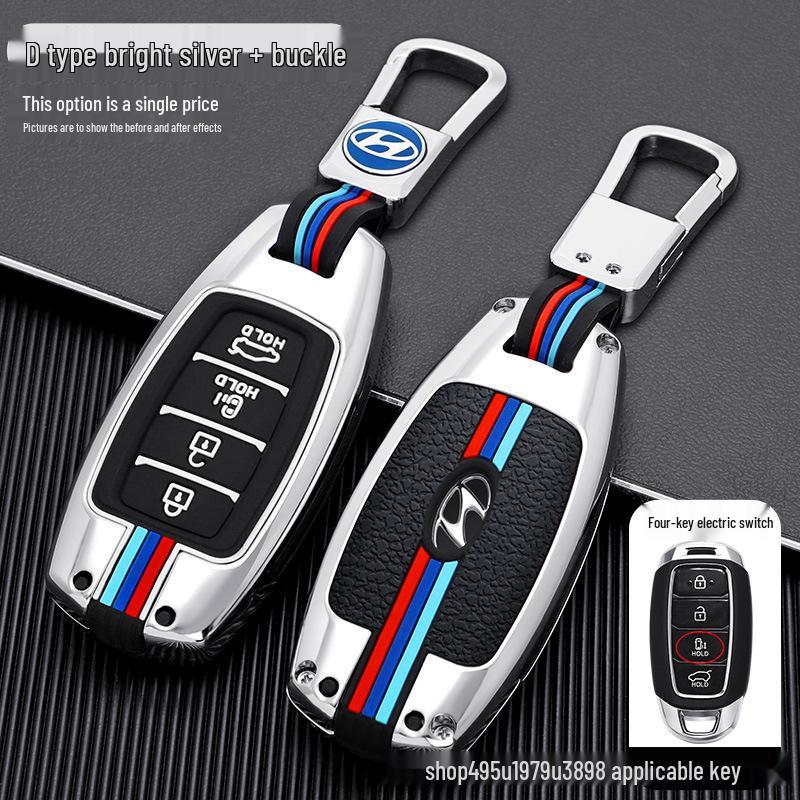 Elantra Key Case for Hyundai: Metal Shell for Mistra/Festa/ix35 Models 2022