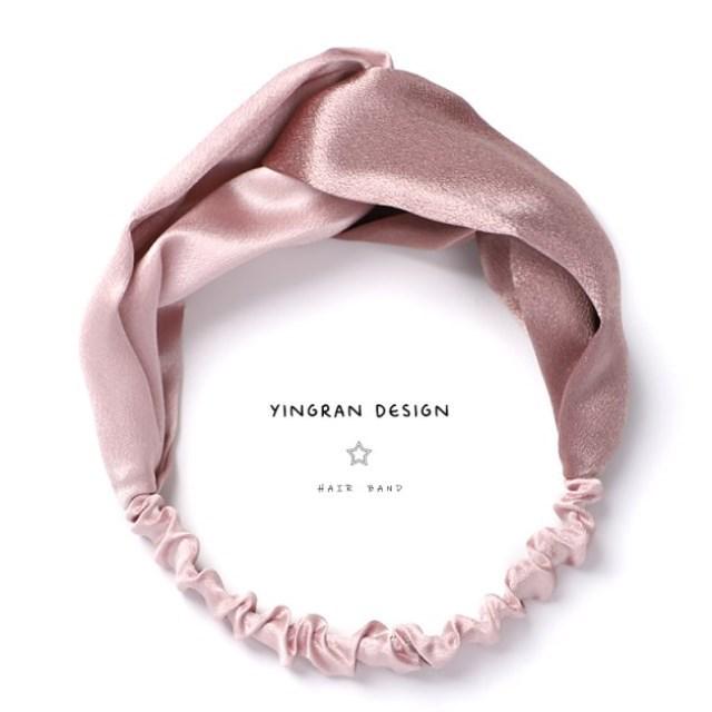 Korean Spring-Summer Elastic Chiffon Silk Headband for Women – Hair Accessories, Sports & Face Washing