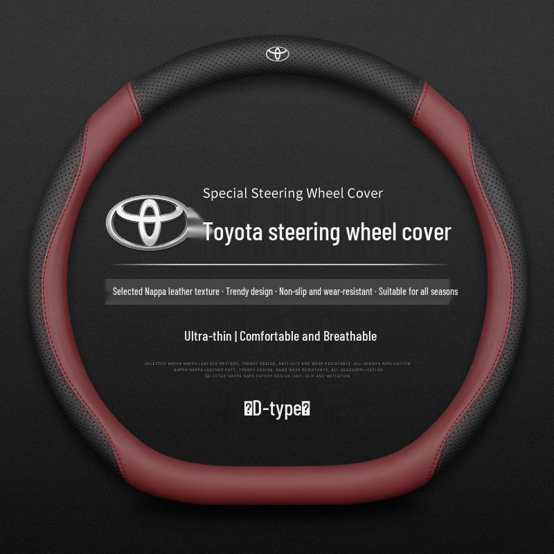 Toyota Steering Wheel Cover: Compatible with Corolla, Levin, Camry, RAV4, Feng Lan, and More - Universal for All Seasons