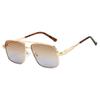 Vintage Square Sunglasses Men Fashion Gradient Multi-color Casual Shades Women Trendy Brand Design Oversized Sun Glasses