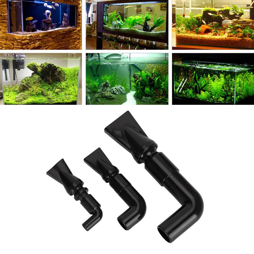 360 degrees  Rotating Elbow Aquarium Duckbill Nozzle Fish Tank Water Outlet Tube Pump Fitting