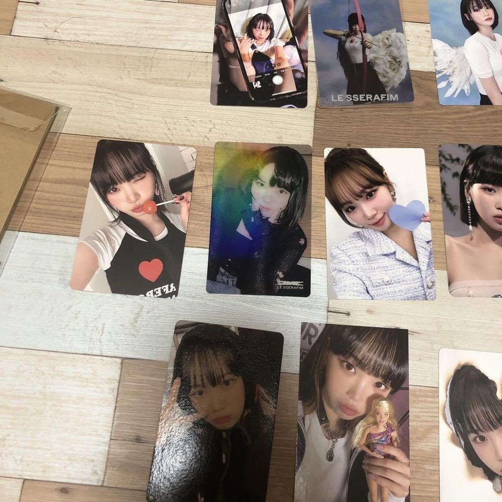 [USED] 66 Trading Cards Luseraphim Chaewon Yunjin Kazuha Sakura Lusera