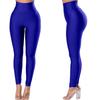European and American High-Waisted Yoga Pants, Solid Color Butt-Lifting Leggings for Women