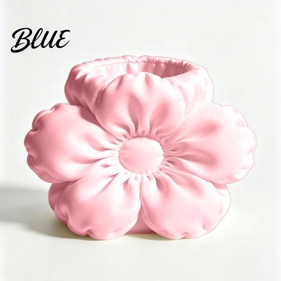 Unique Floral Desk Accessory Satin Flower Pen Holder Petal Design Organizer Durable Cute Stationery Holder for Colleagues PLA Desktop Storage
